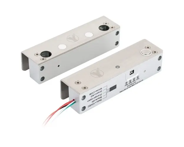 Mini bolt electromagnetic cu suport YB-500U(LED), fail safe, 1000 kgf 