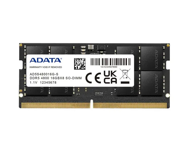 Memorie notebook SODIMM, DDR5, 16GB, 4800MHz, CL40, 1.1V