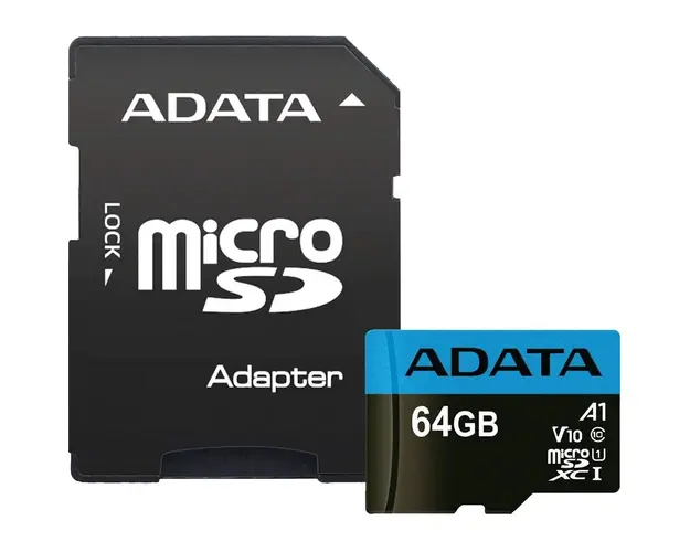 Card de memorie ADATA Premier, MicroSDXC, 64GB, UHS-I, Class 10