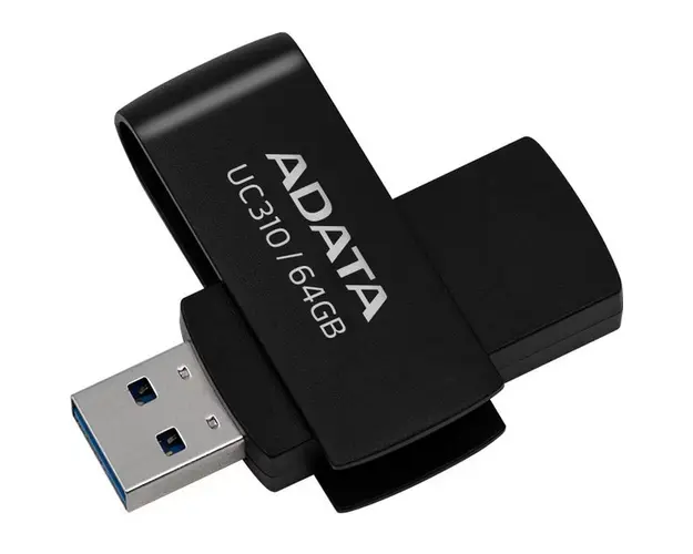 Memorie USB ADATA 64GB, USB 3.2 Gen1, Negru