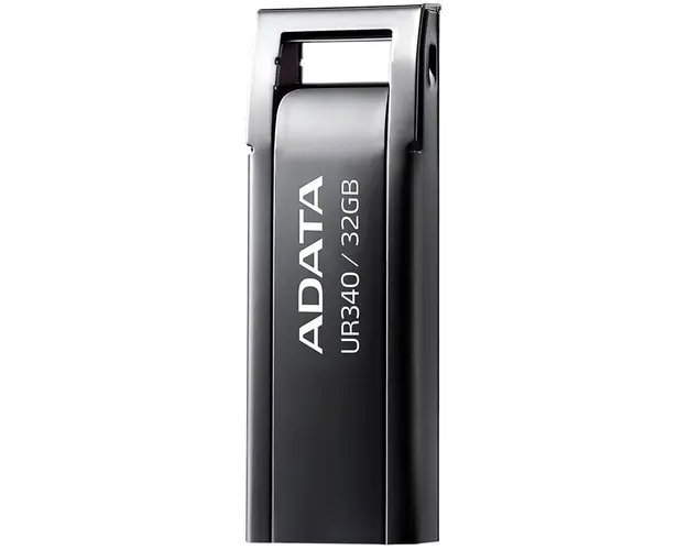 USB Flash Drive ADATA UR340 32GB, BLACK metalic, USB 3.2