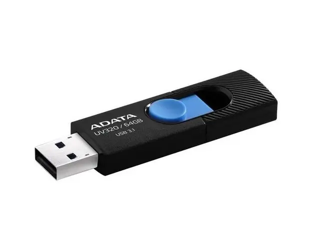 Memorie USB A-Data UV320 64GB, black/blue retail, USB 3.1