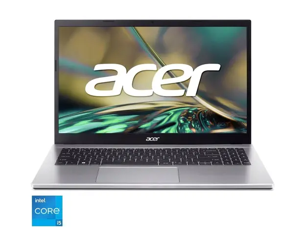Laptop Acer Aspire 3 A315-59 cu procesor Intel® Core™ i5-1235U pana la 4.4 GHz, 15.6, Full HD, 16GB DDR4, 512GB SSD, Intel® Iris® Xe Graphics, No OS, Pure Silver