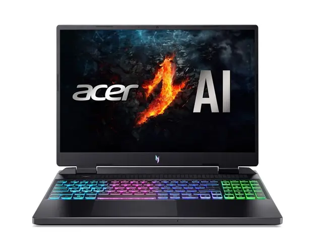 Laptop Acer Nitro 16 AN16-42-R23P cu procesor AMD Ryzen™ 7 8845HS pana la 5.1GHz, 16, WQXGA, IPS, 165Hz, 32GB DDR5, 1TB SSD, NVIDIA® GeForce RTX™ 4070 8GB GDDR6, No OS, Obsidian Black
