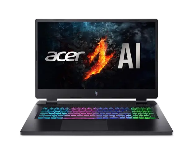 Laptop Acer Nitro 17 AN17-42-R6V1 cu procesor AMD Ryzen™ 5 8645HS pana la 5.0GHz, 17.3&#039;&#039;, FHD 165Hz IPS, 16GB DDR5 RAM, 1TB SSD, NVIDIA® GeForce RTX™ 4050, No OS, Obsidian Black