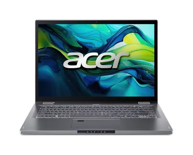 Laptop Lenovo Acer Aspire Spin 14 ASP14-51MTN-50VW cu procesor Intel® Core™ 5 processor 120U pana la 5.0GHz, 14, WUXGA, IPS, Touch, 16GB LPDDR5, 512GB SSD, Intel® Graphics, No OS, Steel Gray