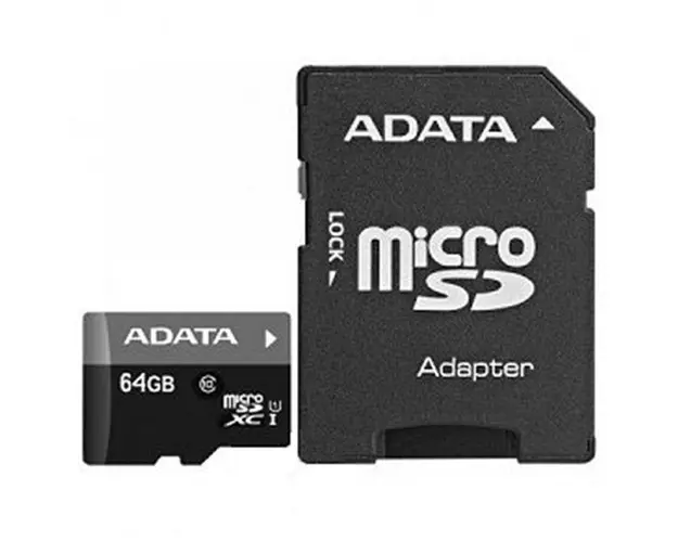 Card memorie A-Data Micro SDXC Premier 64GB UHS-I Clasa 10 + Adaptor SD