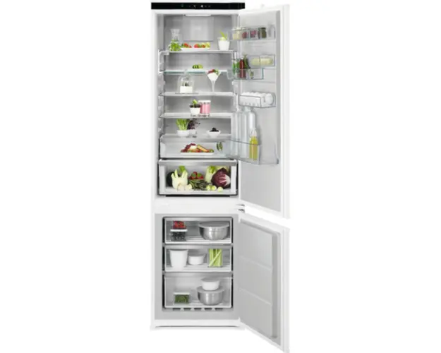 Combina frigorifica incorporabila AEG NSC8M191DS, No Frost, 269 l, CustomFlex, Control umiditate, Clasa D