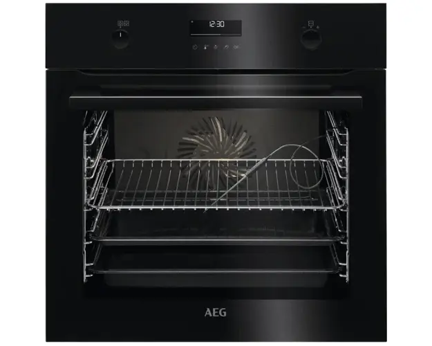 Cuptor incorpoarabil AEG BCE558370B, Electric, Multifunctional, 71l, Clasa A+, SteamBake, Wi-Fi, Autocuratare catalitica, Grill, Negru