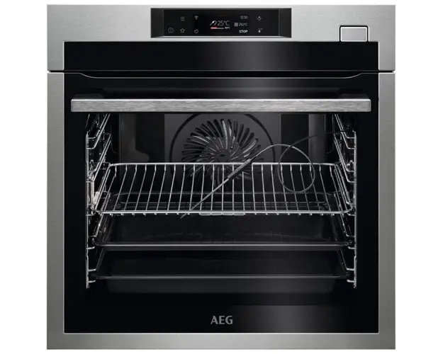 Cuptor incorporabil AEG BSE788380M, Electric, 70 l, Autocuratare abur, SteamBoost, Control touch, Timer electronic, Conectivitate WiFi, Clasa A++, Inox antiamprenta