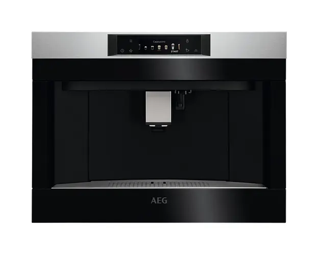 Espressor incorporabil automat AEG Seria 900 PRO, Control touch, 12 programe, Display TFT activ, Capacitate rezervor apa 2.5 l, Capacitate rasnita 350 grame, Indicator reumplere cafea si apa, Inox antiamprenta