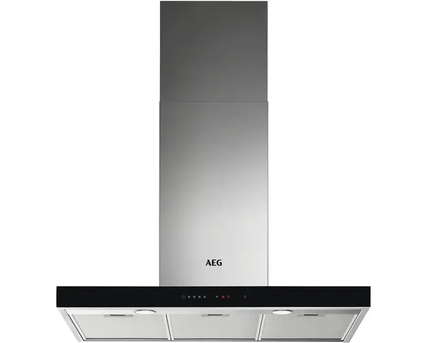 Hota incorporabila decorativa AEG DBE5961HG, Putere de absorbtie 700 mc/h, 1 motor, Conectivitate plita, Touch control, 90 cm, Inox