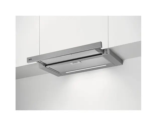 Hota incorporabila telescopica AEG DPE5660M, Putere de absorbtie 660 mc/h, 1 motor, 60 cm, Inox