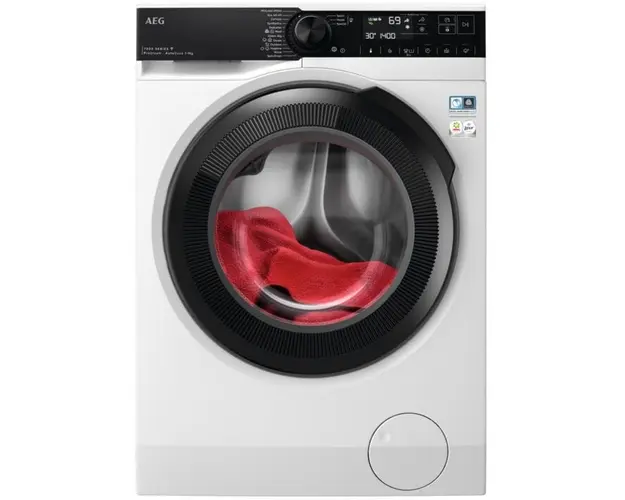 Masina de spalat rufe AEG LFR73944QE, 9 kg, 1400 rpm, Motor Inverter, Autodozare detergent si balsam, Clasa A, Wi-Fi, ProSense, ProSteam, Afisaj LED, Alb