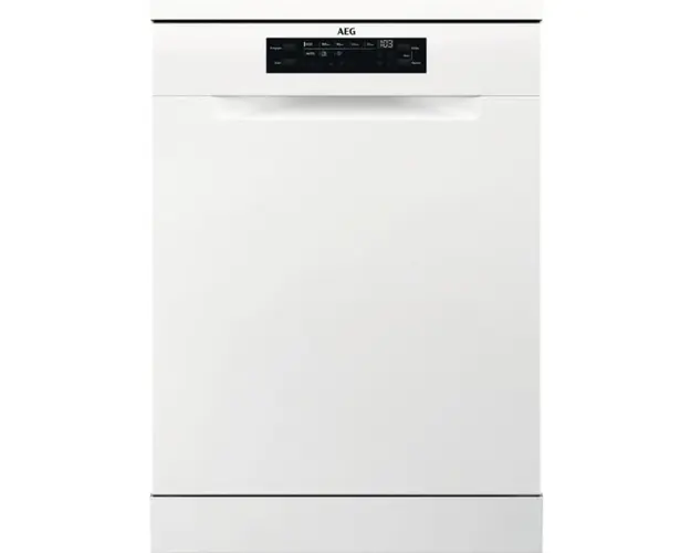 Masina de spalat vase AEG FFB52917ZW, 14 seturi, 8 programe, AirDry, MaxiFlex, Afisaj digital, Clasa E, Motor inverter, 60 cm, Alb