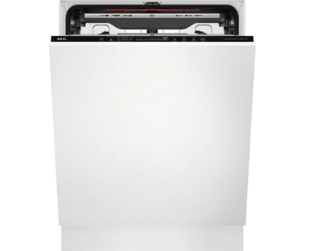 Masina de spalat vase incorporabila AEG FSE94848P, 60 cm, 14 seturi, AirDry, MaxiFlex, Comfort Lift, 7 programe, Spray Zone, TimeBeam, Wi-Fi, Time Beam, Motor Inverter