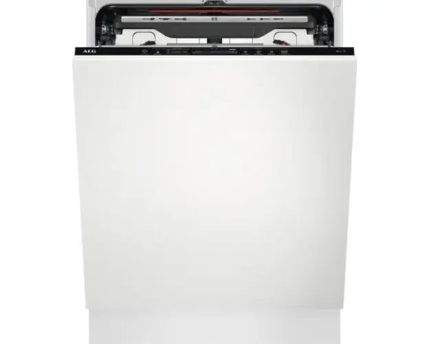 Masina de spalat vase incorporabila AEG FSK75778P, 60 cm, 14 seturi, AirDry, MaxiFlex, Inverter, Wi-Fi, Brat SatelliteClean, Time Beam, Clasa B