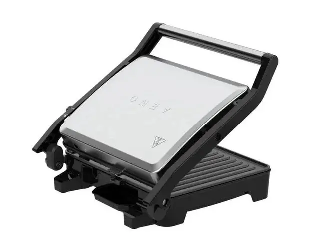 Gratar, AENO, EG2, 2000W, Control temperatura, Deschidere 180, 290x234mm, Negru/Argintiu