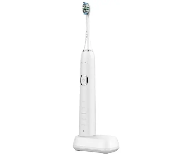 Periuta de dinti sonica electrica Aeno ADB0005, 46000 rpm, 5 moduri de curatare, Incarcare fara fir cu baterie, 40 de zile de functionare, IPX7, 2 capete de perie incluse, alb