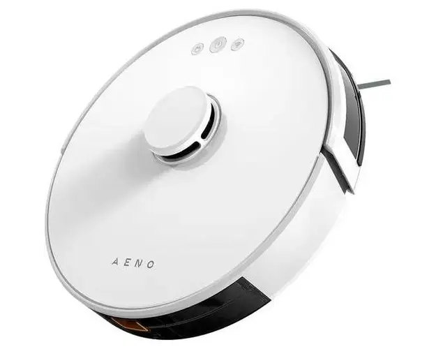 Robot de aspirare Aeno ARC0002S, curatare umeda si uscata, LiDAR, filtru HEPA 12+prefiltru, putere de aspirare 2500 Pa, Li-Ion 3000 mAh, timp de rulare 130 de minute, capacitate rezervor apa 350 ml, capacitate rezervor praf 600 ml, alb