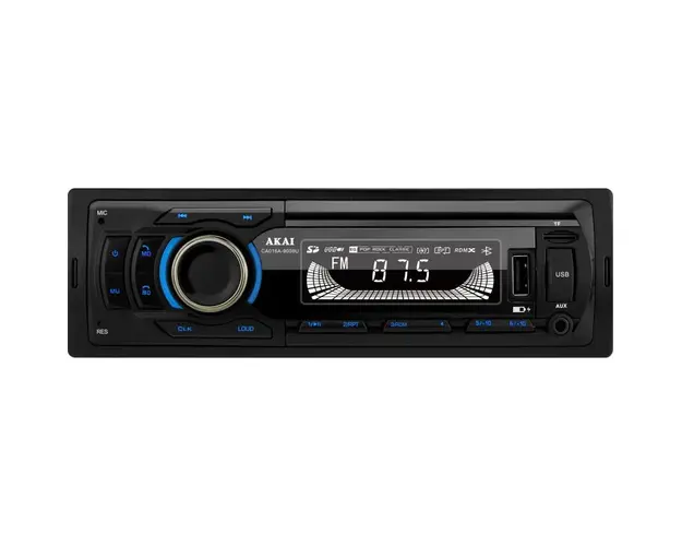 Player auto multi-media CA016A-9008U cu operare prin aplicatie, Bluetooth, Radio FM, TF card, 1 x USB functie incarcare, 1 x functie redare audio, afisaj LED, conector ISO