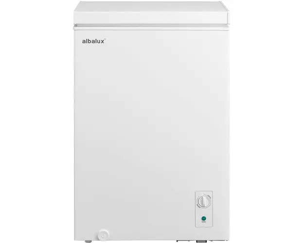 Lada frigorifica Albalux AXLF116E, 99 L, Clasa E, Dubla functionare frigider/congelator, Termostat reglabil, Alb