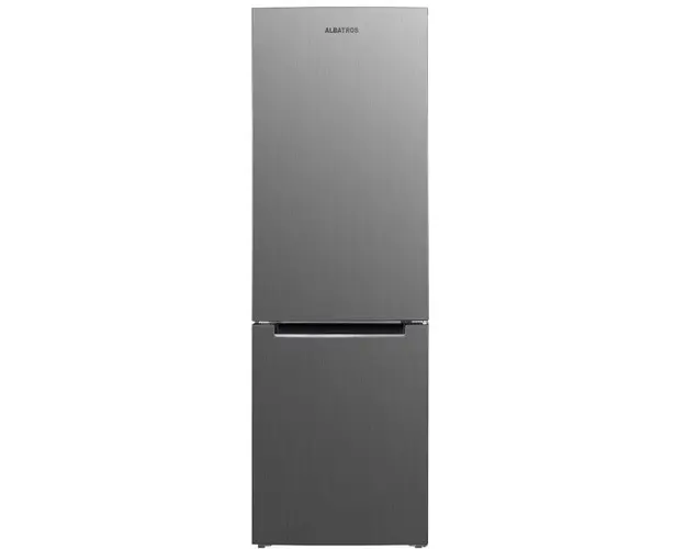 Combina Frigorifica Albatros CFX395E, 315 l, Clasa E, 3 sertare la congelator, H 186 cm, Inox/ Argintiu