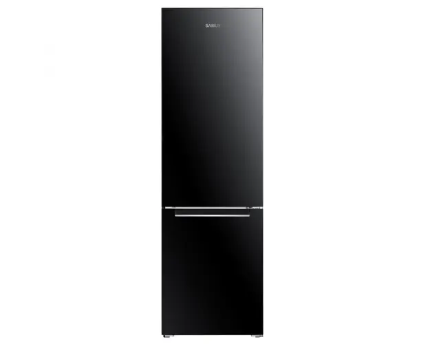 Combina Frigorifica Samus SCB344E, 262 L, Clasa energetica E, Dezghetare automata la frigider, Termostat reglabil, Negru