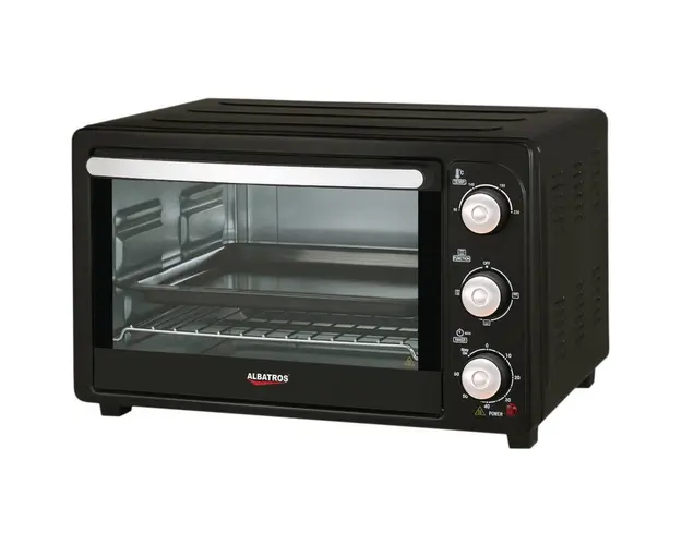 Cuptor electric Albatros A28B2, 1500 W, 28 L, 4 functii, Semnal sonor, Functie Stay-on, Negru