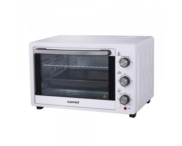 Cuptor electric Albatros A35W2, 1500 W, 35 L, 4 functii, Semnal sonor, Functie Stay-on, Alb