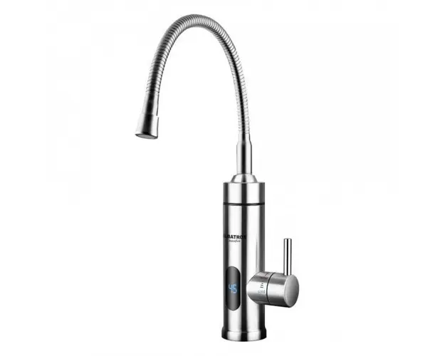 Robinet Electric Albatros Aquaflex, 3000 W, Carcasa din Inox, Afisaj al temperaturii apei, Debit apa fierbinte 2-2.5 L/min, Presiune apa 0.04-0.6 MPa