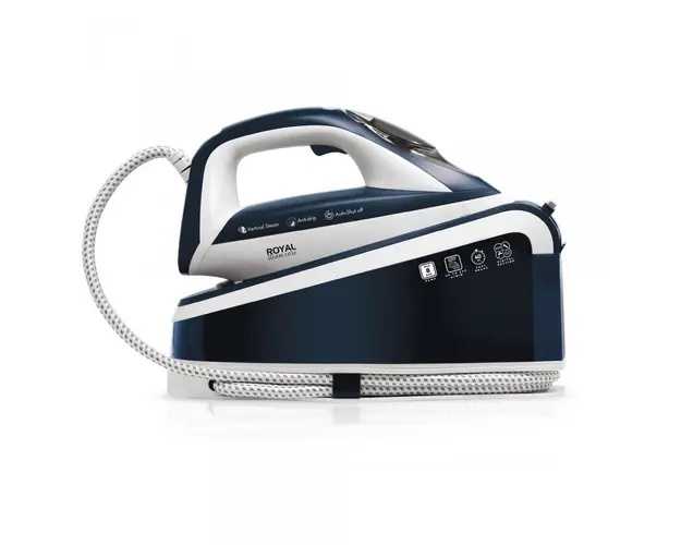 Statie de calcat Albatros Royal steam care blue, 3000 W, 8 bar, Talpa ceramica, Rezervor 1.5 L, Funcţie de auto-curaţare, Reglaj automat temperatura, Albastru