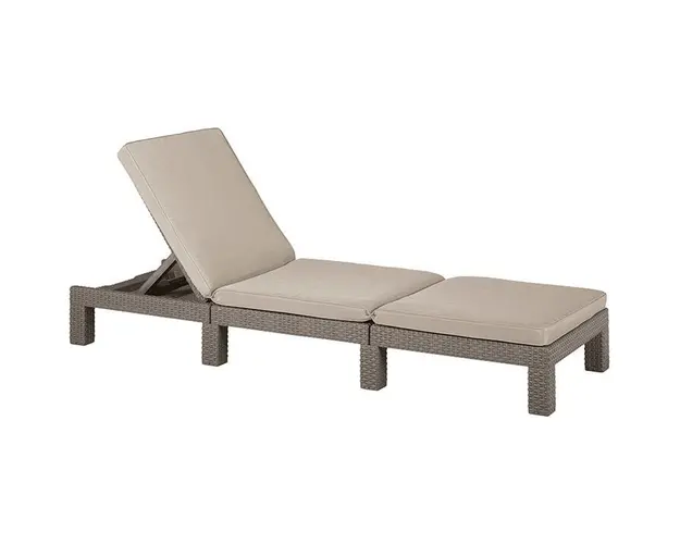 Sezong ajustabil Daytona, 195x65x22 cm, Cappuccino