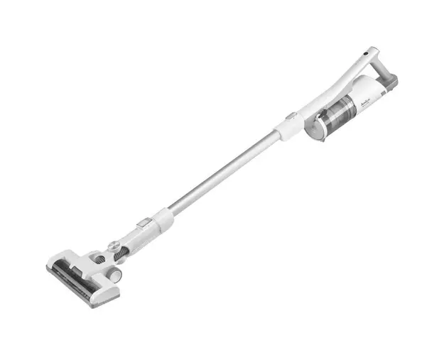 Aspirator Amica Aura VM 7050, Baterie Li-Ion, Vertical 2 in 1, 150 W, Iluminare LED perie, Alb