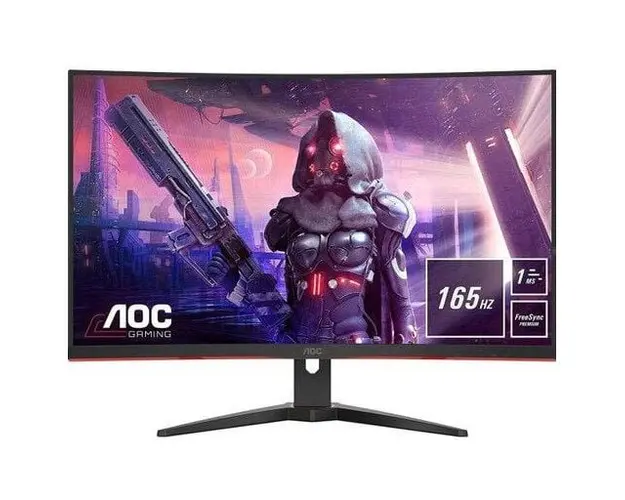 Monitor LED AOC Gaming CQ32G2SE/BK Curbat 31.5 inch 1 ms Negru FreeSync Premium 165 Hz