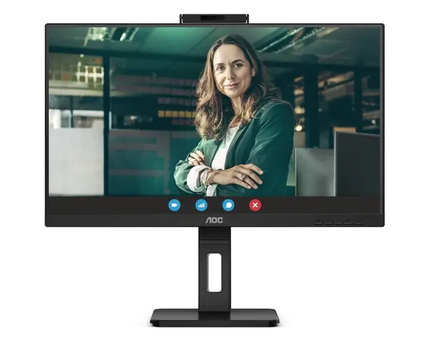 Monitor LED AOC 24P3CW 23.8 inch FHD IPS 5 ms 75 Hz Webcam USB-C