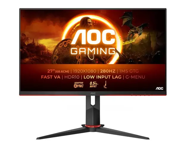 Monitor LED AOC Gaming AGON 27G2ZN3 27 inch FHD VA 0.5 ms 280 Hz HDR