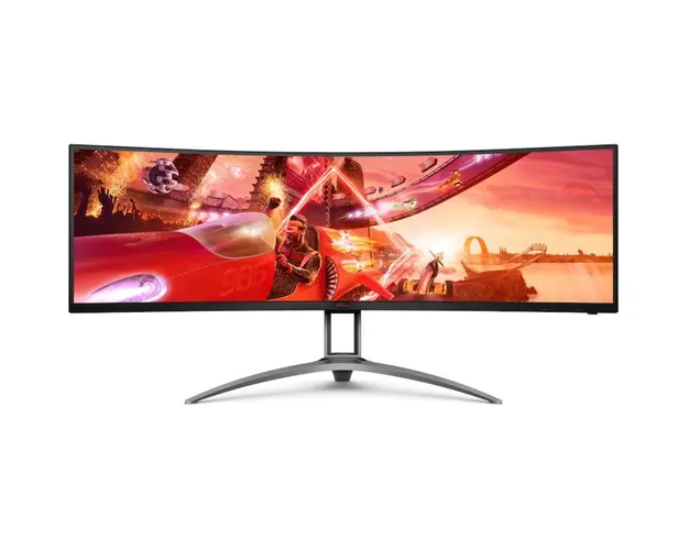 Monitor LED AOC Gaming AGON AG493UCX2 Curbat 49 inch DQHD VA 1 ms 165 Hz USB-C HDR FreeSync Premium Pro &amp; G-Sync Compatible