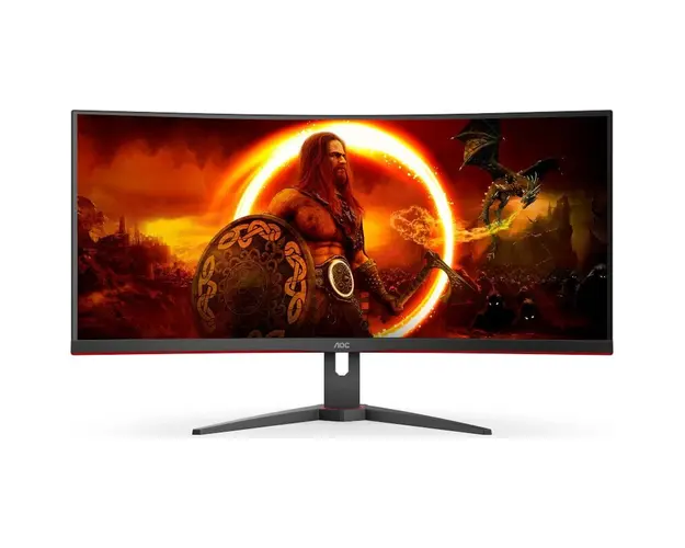 Monitor LED AOC Gaming AGON CU34G2XE/BK Curbat 34 inch UWQHD VA 1 ms 144 Hz HDR