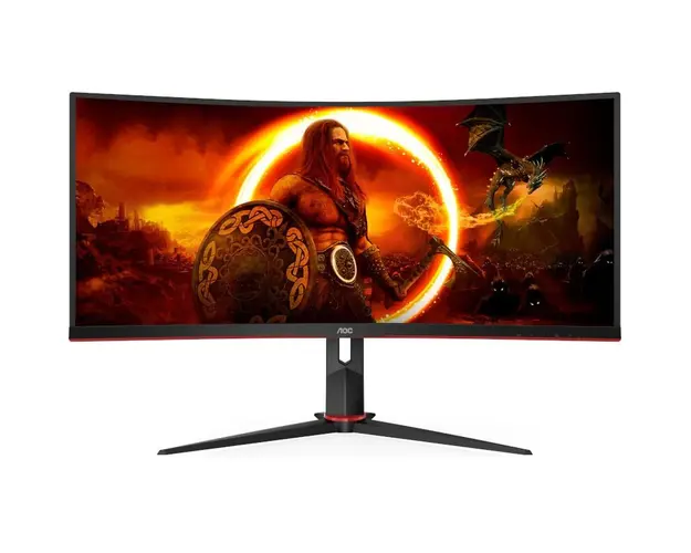 Monitor LED AOC Gaming AGON CU34G2XP Curbat 34 inch UWQHD VA 1 ms 180 Hz HDR FreeSync Premium