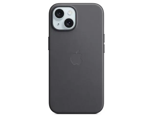 Husa de protectie FineWoven Case with MagSafe pentru iPhone 15, Black