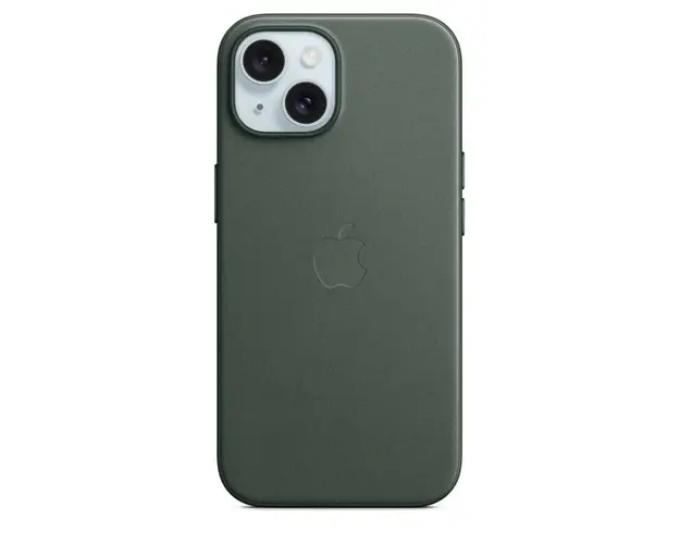 Husa de protectie FineWoven Case with MagSafe pentru iPhone 15, Evergreen
