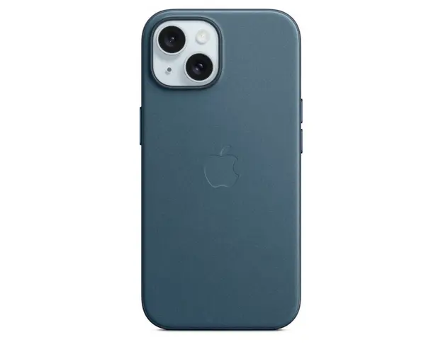 Husa de protectie FineWoven Case with MagSafe pentru iPhone 15, Pacific Blue
