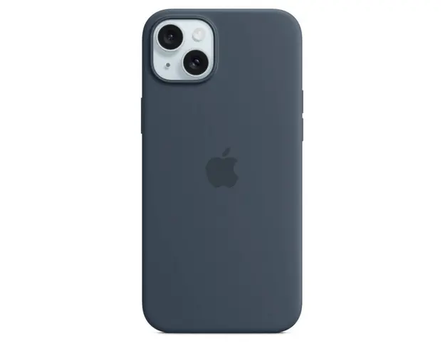 Husa de protectie Silicone Case with MagSafe pentru iPhone 15 Plus, Storm Blue