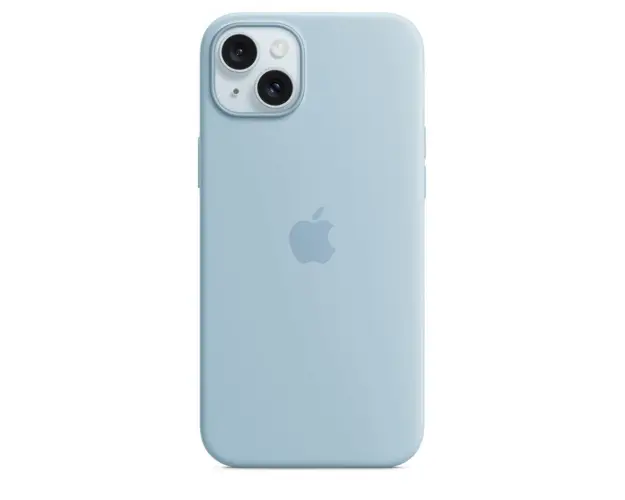 Husa de protectie Apple Silicone Case with MagSafe pentru iPhone 15 Plus, Light Blue