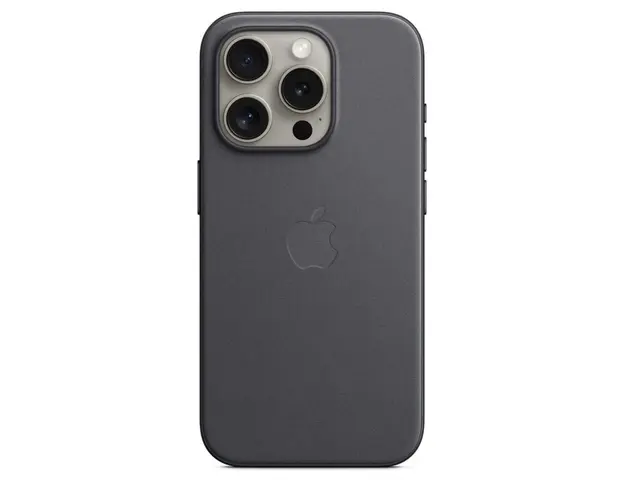 Husa de protectie FineWoven Case with MagSafe pentru iPhone 15 Pro, Black