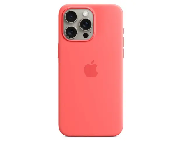 Husa de protectie Silicone Case with MagSafe pentru iPhone 15 Pro Max, Guava