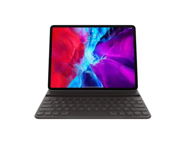 Husa cu tastatura Apple Smart Keyboard Folio pentru iPad Pro 12.9 (2020), Layout INT EN, Black
