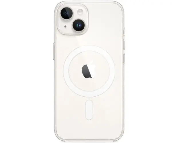 Husa de protectie Apple Clear Case with MagSafe pentru iPhone 14, Transparent