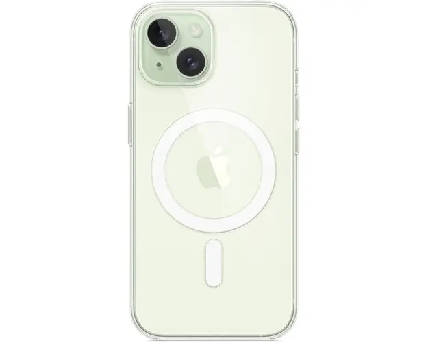 Husa de protectie Apple Clear Case with MagSafe pentru iPhone 15, Transparent